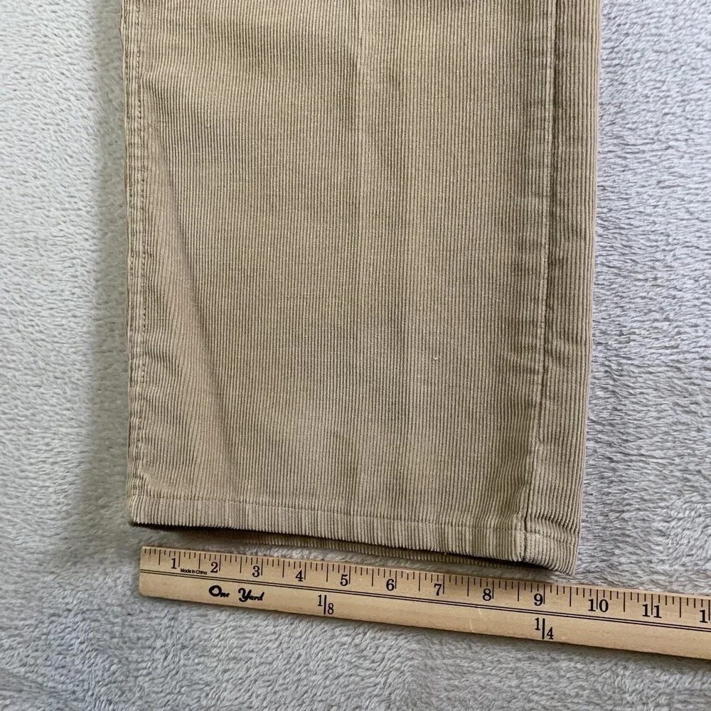 Vintage Levis 569 Jeans Mens 36x34 Beige Loose Straight Corduroy‎ Pants Cords